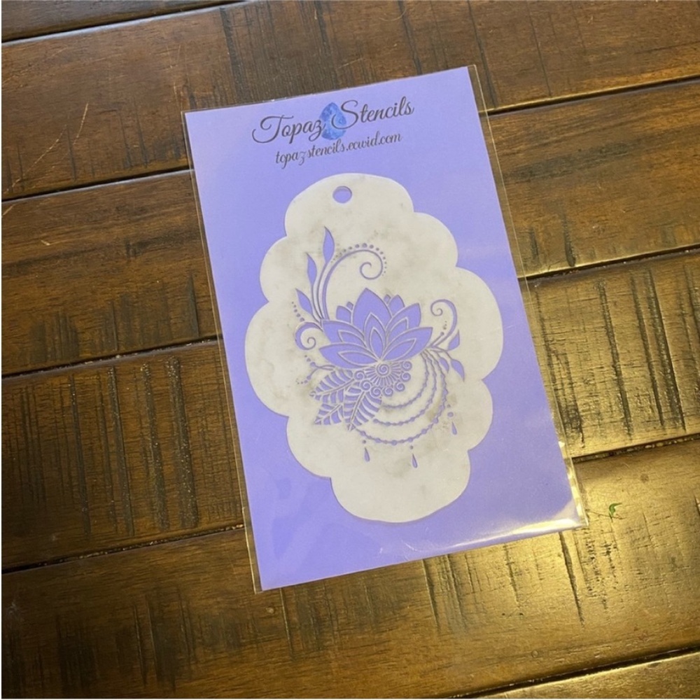 Topaz Face Paint Stencil Flower Face Paint Stencil Henna Face Paint Stencil